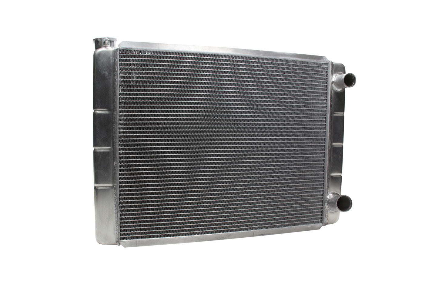Radiator - 28 W x 19 H x 3.125 D - Dual Pass - Passenger Side Inlet - Passenger Side Outlet - Aluminum - Natural - GM - Each