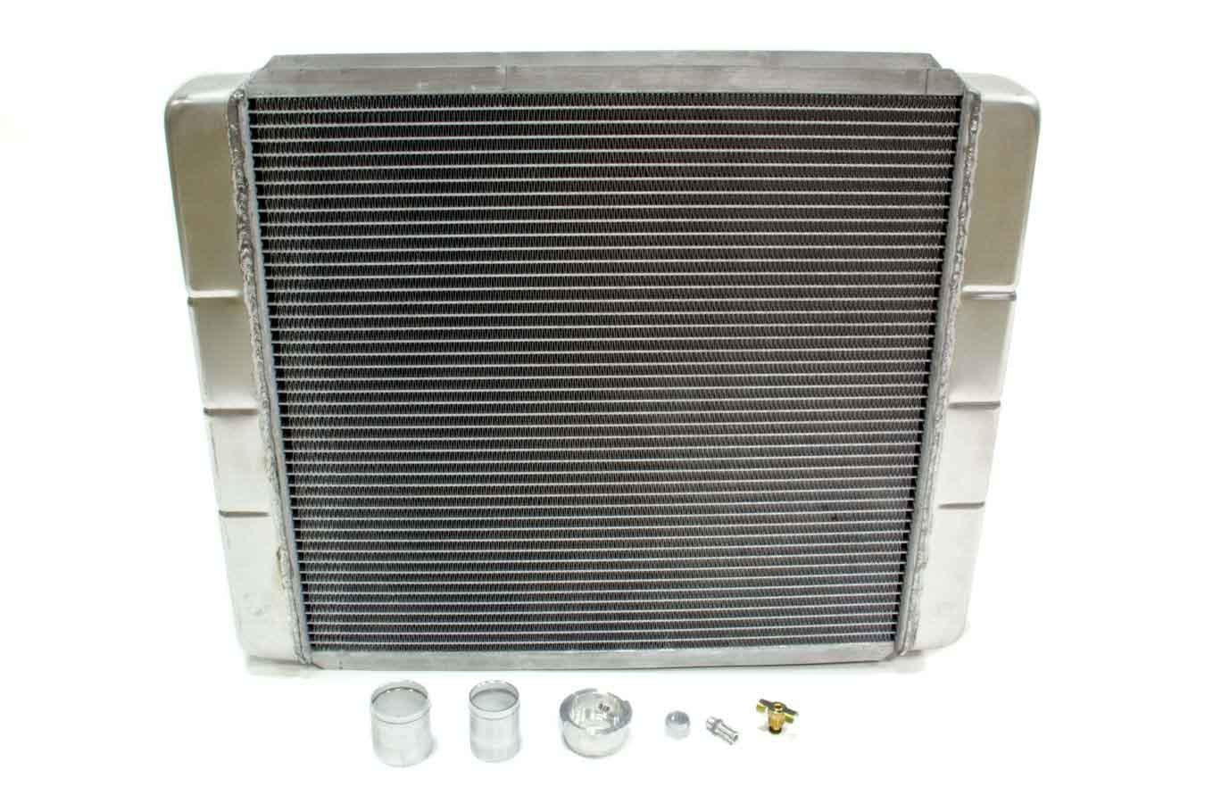 Radiator - 23.625 in W x 19.563 in H x 3.125 in D - Weld-On Side Inlet - Weld-On Side Outlet - Aluminum - Natural - Each