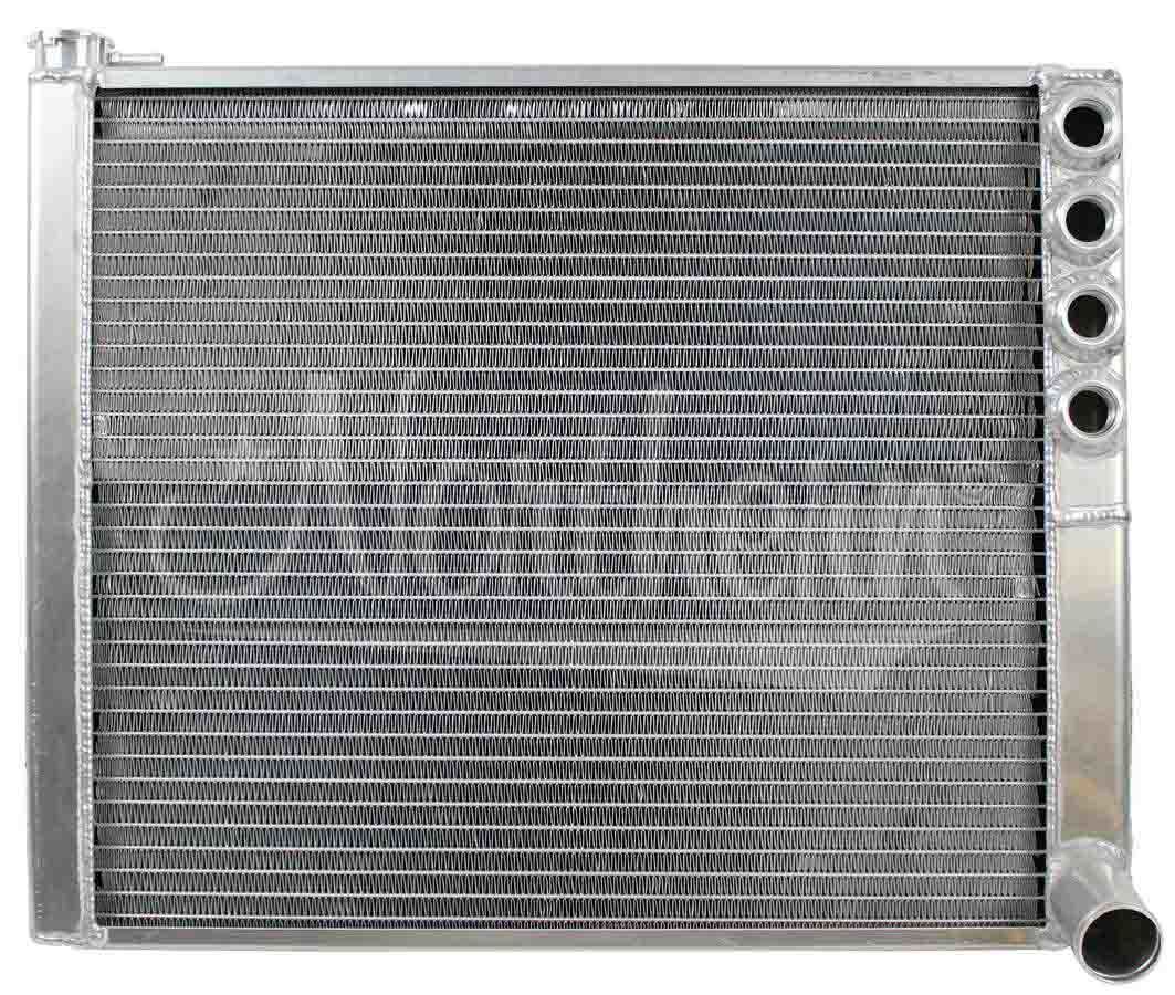 Radiator - 20.5 in W x 16.25 in H x 2.25 in D - Passenger Side Inlet - Passenger Side Outlet - Aluminum - Natural - Sprint Car - Each
