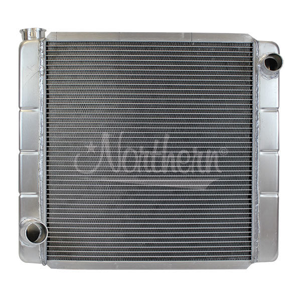 Radiator - Race Pro - 21.5 in W x 19.625 in H x 3.125 in D - Passenger Side Inlet - Driver Side Outlet - Aluminum - Universal - Each