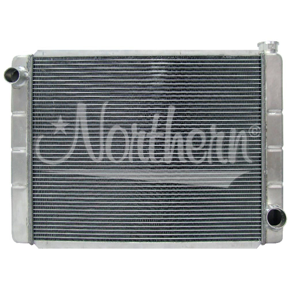 Radiator - Race Pro - 27.125 in W x 19.625 in H x 3.125 in D - Driver Side Inlet - Passenger Side Outlet - Aluminum - Natural - Each