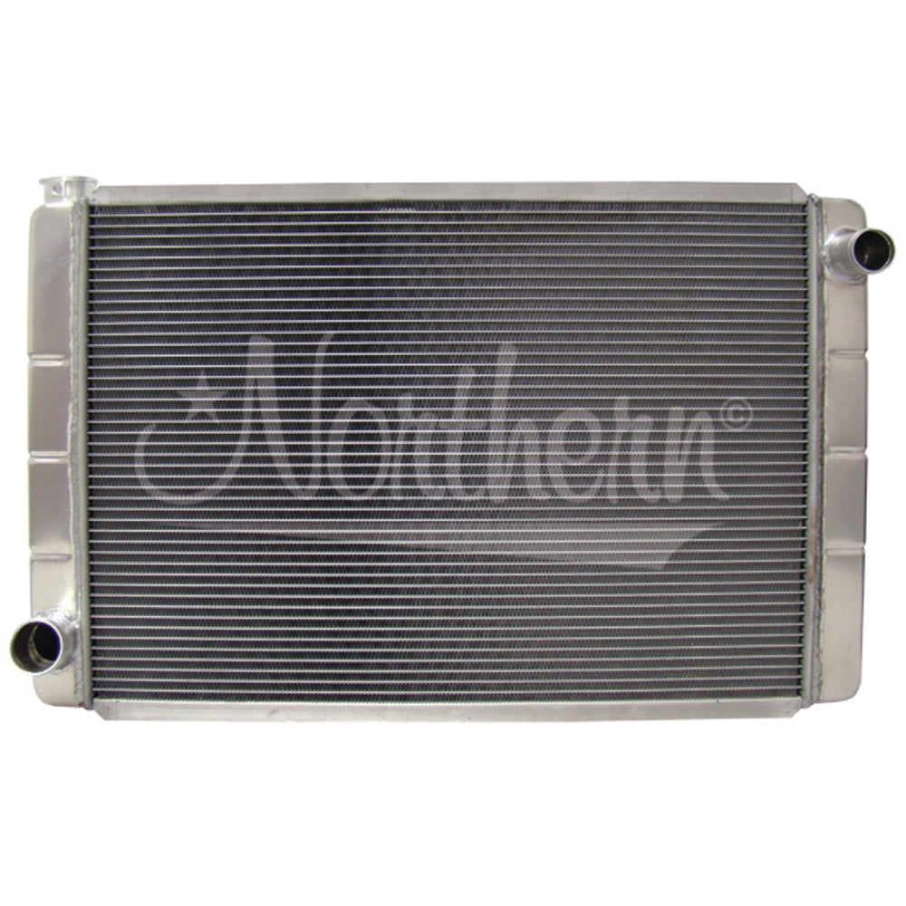 Radiator - Race Pro - 31 in W x 19 in H x 3.125 in D - Passenger Side Inlet - Driver Side Outlet - Aluminum - Natural - Each