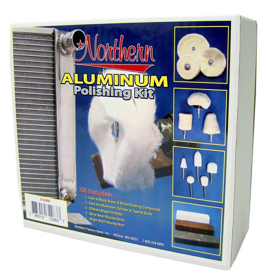Metal Polishing Kit - Compounds / Bobs / Buffs / Wheels - Aluminum - Kit