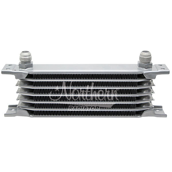 Fluid Coolers - 9.75 x 3.375 x 2 in - 10 AN Male Inlet / Outlet - Stack Plate - Aluminum - Natural - Universal - Each