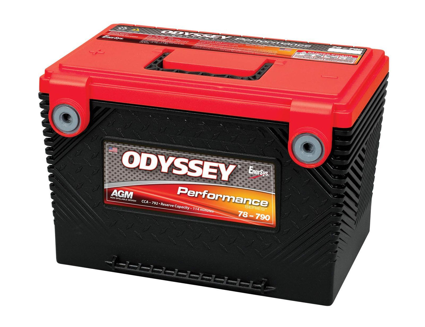 Battery - Performance Series - AGM - 12V - 1500 Cranking amps - Side Threaded Terminals - 10.80 in L x 7.40 in H x 6.80 in W - Each