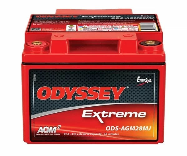 Battery - Extreme Series - AGM - 12V - 330 Cold Cranking Amps - Threaded Top Terminals - 6.6 in L x 5 in H x 7.1 in W - Each