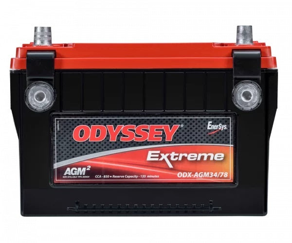 Battery - Extreme Series - AGM - 12V - 850 Cold Cranking Amps - Top Post / Threaded Side Post Terminals - 10.9 in L x 7.9 in H x 6.8 in W - Each