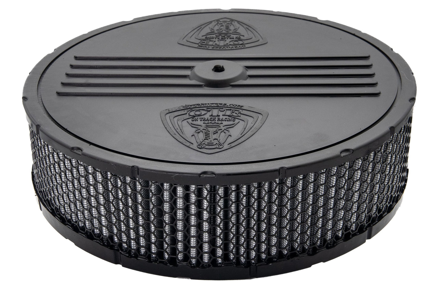 Air Filter Element - Round - 10 in Diameter - 3 in Tall - Wire Mesh Included - Paper - Gray - Holley Dominator - Each