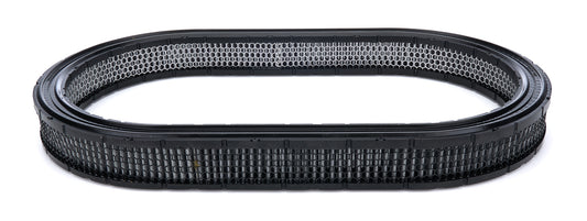 Air Filter Element - Oval - 21.09 in L x 12.09 in W - 2 in Tall - Wire Mesh Included - Paper - Gray - Universal - Each