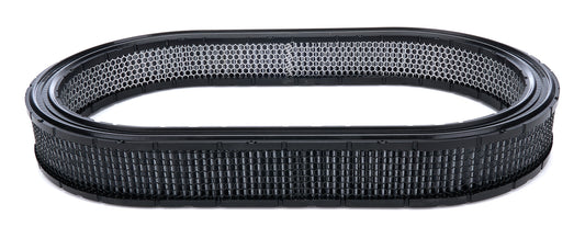 Air Filter Element - Oval - 21.09 in L x 12.09 in W - 2.5 in Tall - Wire Mesh Included - Paper - Gray - Universal - Each