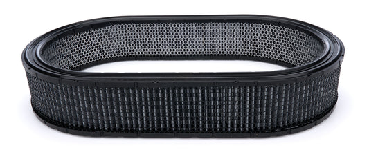 Air Filter Element - Oval - 21.09 in L x 12.09 in W - 3.5 in Tall - Wire Mesh Included - Paper - Gray - Universal - Each