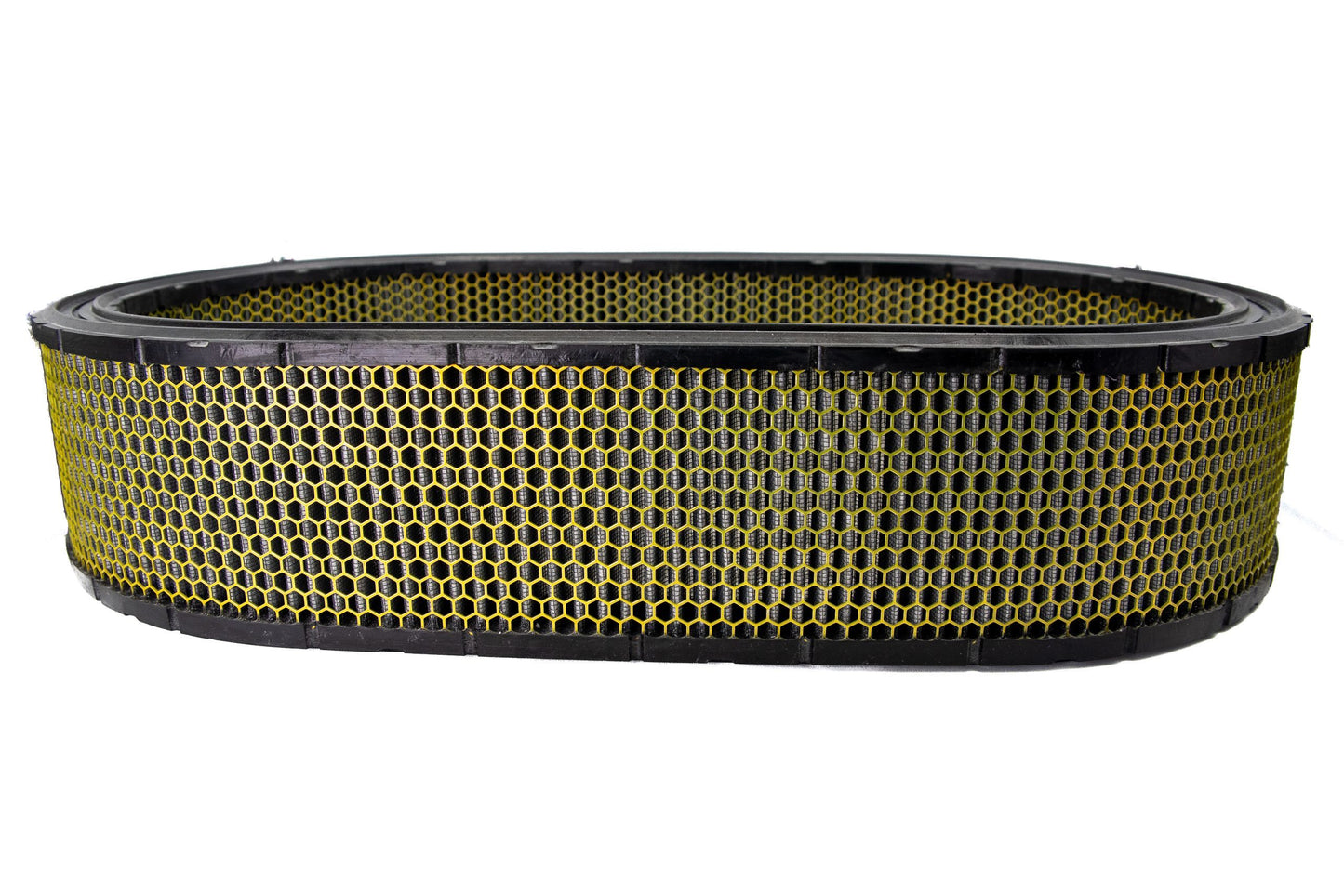 Air Filter Element - Oval - 21.09 in L x 12.09 in W - 4 in Tall - Wire Mesh Included - Paper - Gray - Universal - Each