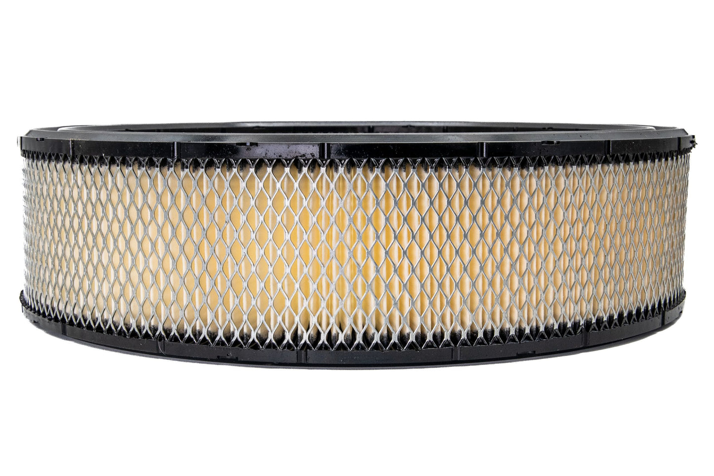 Air Filter Element - Round - 14 in Diameter - 3.5 in Tall - Wire Mesh Included - Paper - White - Universal - Each