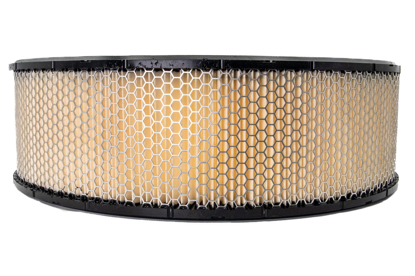 Air Filter Element - Round - 14 in Diameter - 3 in Tall - Wire Mesh Included - Paper - White - Universal - Each