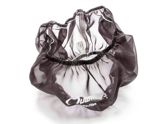 Air Filter Wrap - Pre Filter - Round - 14 in Diameter - 4 in Tall - Outerwears Logo - Outerwears Logo - Polyester - Black - Each