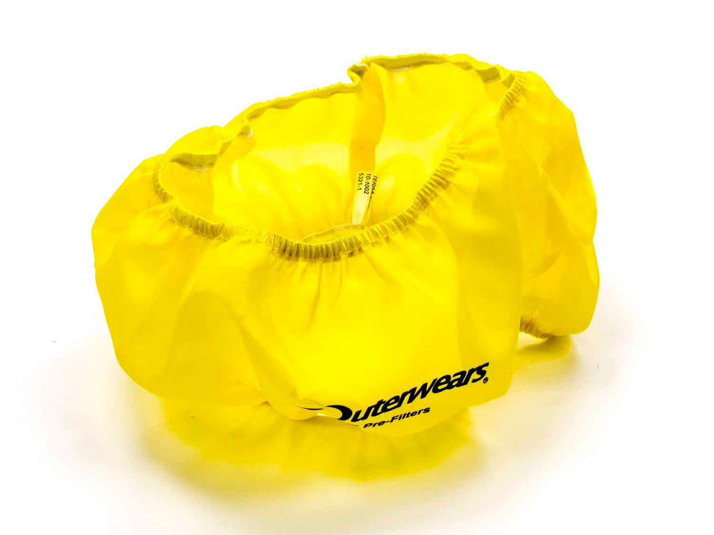 Air Filter Wrap - Pre Filter - Round - 14 in Diameter - 4 in Tall - Outerwears Logo - Polyester - Yellow - Each