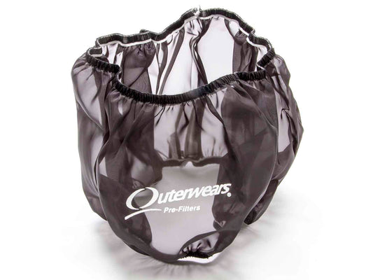 Air Filter Wrap - Pre Filter - Round - 14 in Diameter - 5 in Tall - Outerwears Logo - Polyester - Black - Each