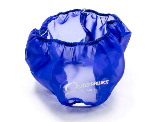 Air Filter Wrap - Pre Filter - Round - 14 in Diameter - 5 in Tall - Outerwears Logo - Polyester - Blue - Each
