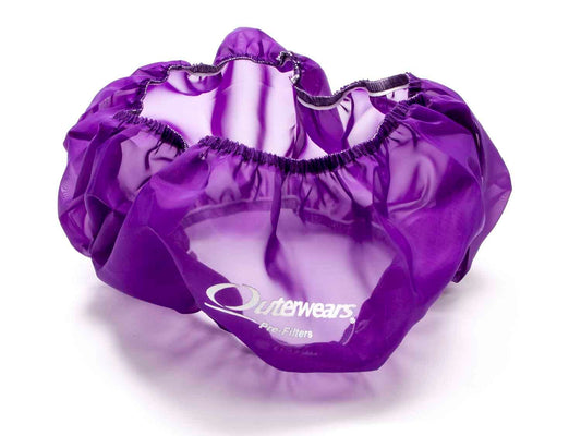 Air Filter Wrap - Pre Filter - Round - 14 in Diameter - 5 in Tall - Outerwears Logo - Polyester - Purple - Each