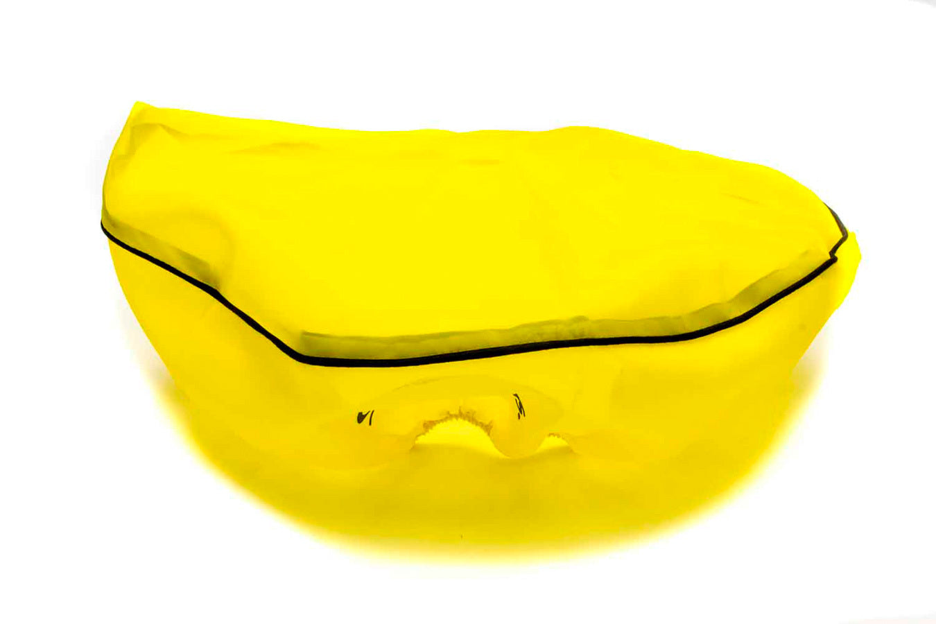 Air Filter Wrap - Pre Filter - Round - 14 in Diameter - 4 in Tall - Top - Outerwears Logo - Polyester - Yellow - Each