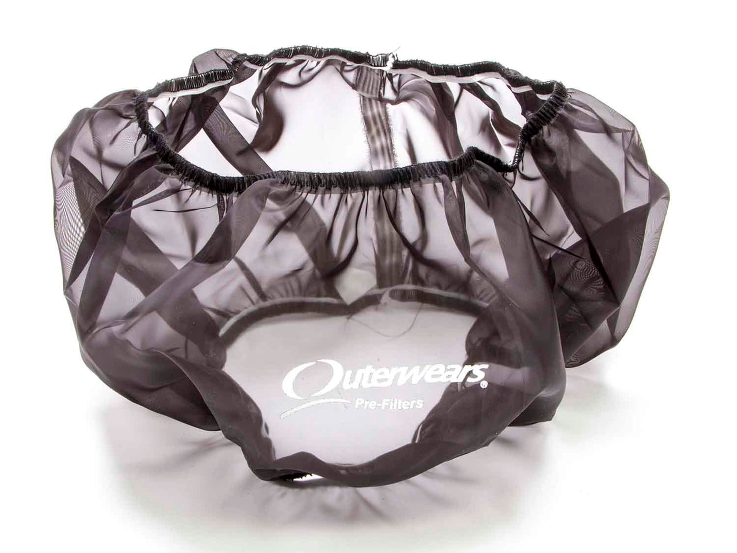 Air Filter Wrap - Pre Filter - Round - 14 in Diameter - 6 in Tall - Outerwears Logo - Polyester - Black - Each