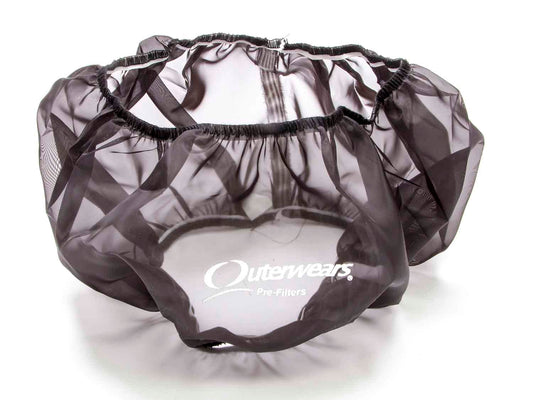 Air Filter Wrap - Pre Filter - Round - 14 in Diameter - 6 in Tall - Outerwears Logo - Polyester - Black - Each