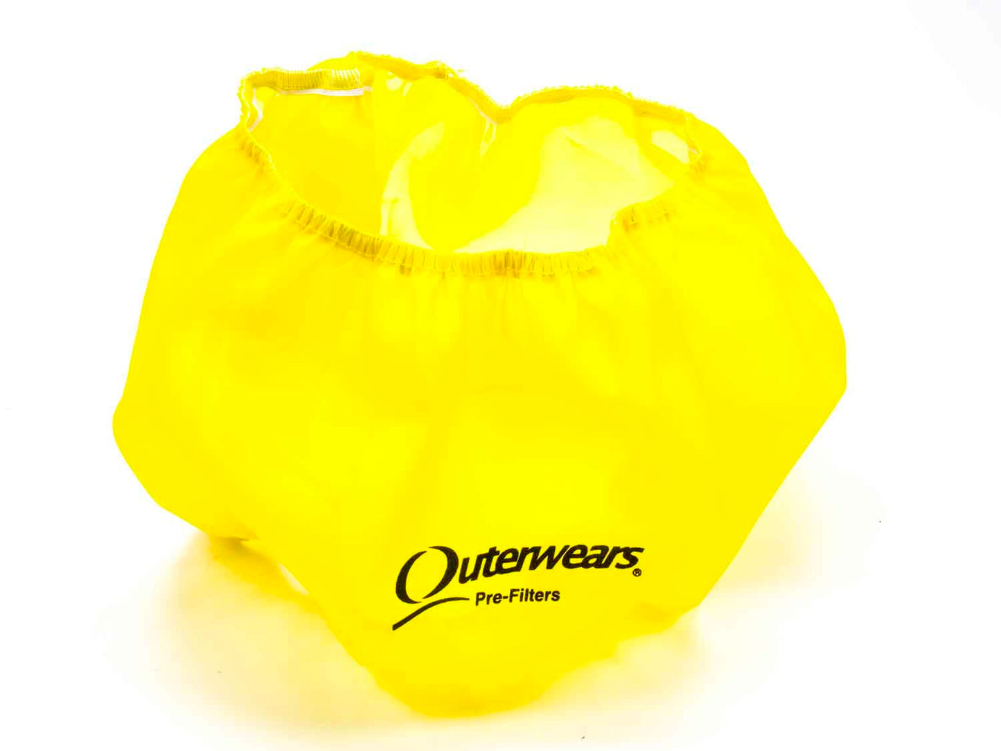 Air Filter Wrap - Pre Filter - Round - 14 in Diameter - 6 in Tall - Outerwears Logo - Polyester - Yellow - Each