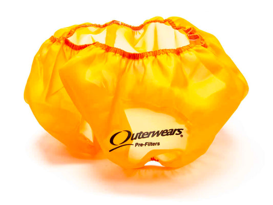 Air Filter Wrap - Pre Filter - Round - 14 in Diameter - 6 in Tall - Outerwears Logo - Polyester - Orange - Each