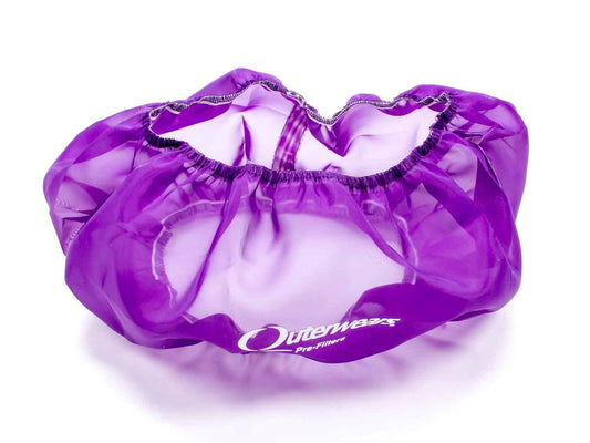 Air Filter Wrap - Pre Filter - Round - 14 in Diameter - 6 in Tall - Outerwears Logo - Polyester - Purple - Each