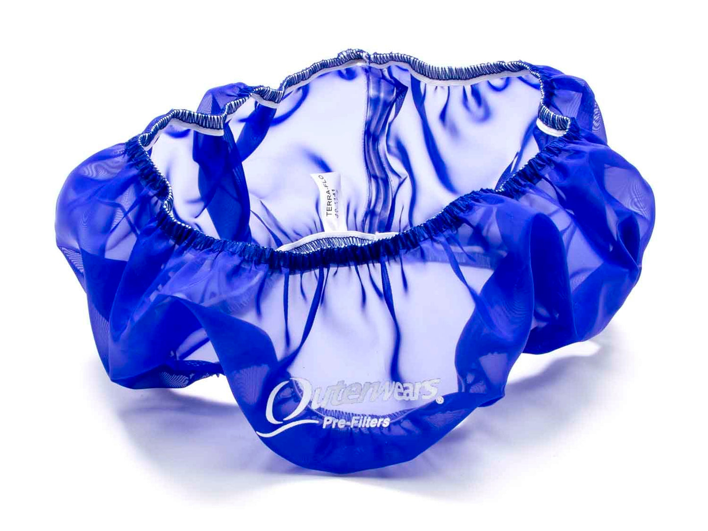 Air Filter Wrap - Pre Filter - Round - 14 in Diameter - 3 in Tall - Outerwears Logo - Polyester - Blue - Each