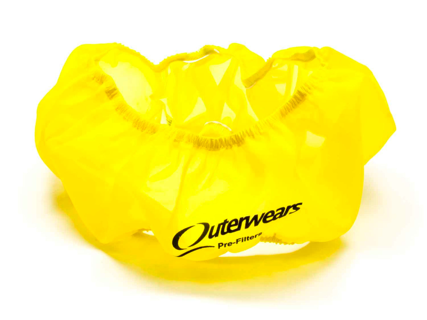 Air Filter Wrap - Pre Filter - Round - 14 in Diameter - 3 in Tall - Outerwears Logo - Polyester - Yellow - Each