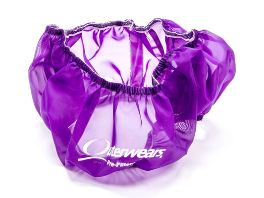 Air Filter Wrap - Pre Filter - Round - 14 in Diameter - 3 in Tall - Outerwears Logo - Polyester - Purple - Each