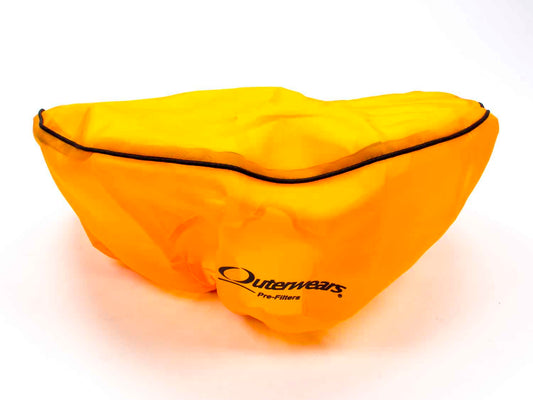Air Filter Wrap - Pre Filter - Round - 14 in Diameter - 6 in Tall - Top - Outerwears Logo - Polyester - Orange - Each