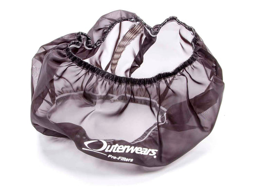 Air Filter Wrap - Pre Filter - Round - 11 in Diameter - 5 in Tall - Outerwears Logo - Polyester - Black - Each