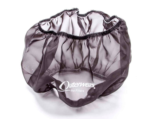 Air Filter Wrap - Pre Filter - Round - 11 in Diameter - 6 in Tall - Outerwears Logo - Polyester - Black - Each