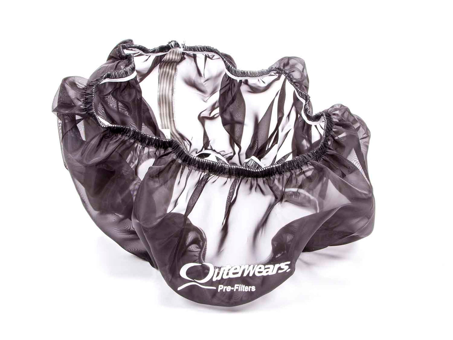 Air Filter Wrap - Pre Filter - Round - 16 in Diameter - 4 in Tall - Top - Outerwears Logo - Polyester - Black - Each