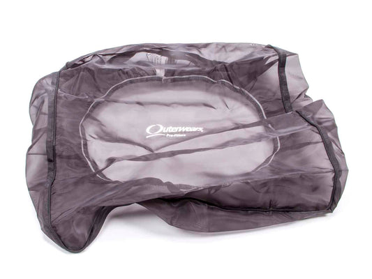 Air Box Wrap - Pre Filter - Rectangle - 19 in Long - 13.75 in Width - 4.125 in Tall - Top - Outerwears Logo - Polyester - Black - Each