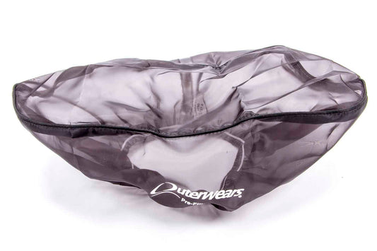 Air Filter Wrap - Pre Filter - Oval - 13 in Long - 5 in Width - 5 in Tall - Top - Outerwears Logo - Polyester - Black - Each