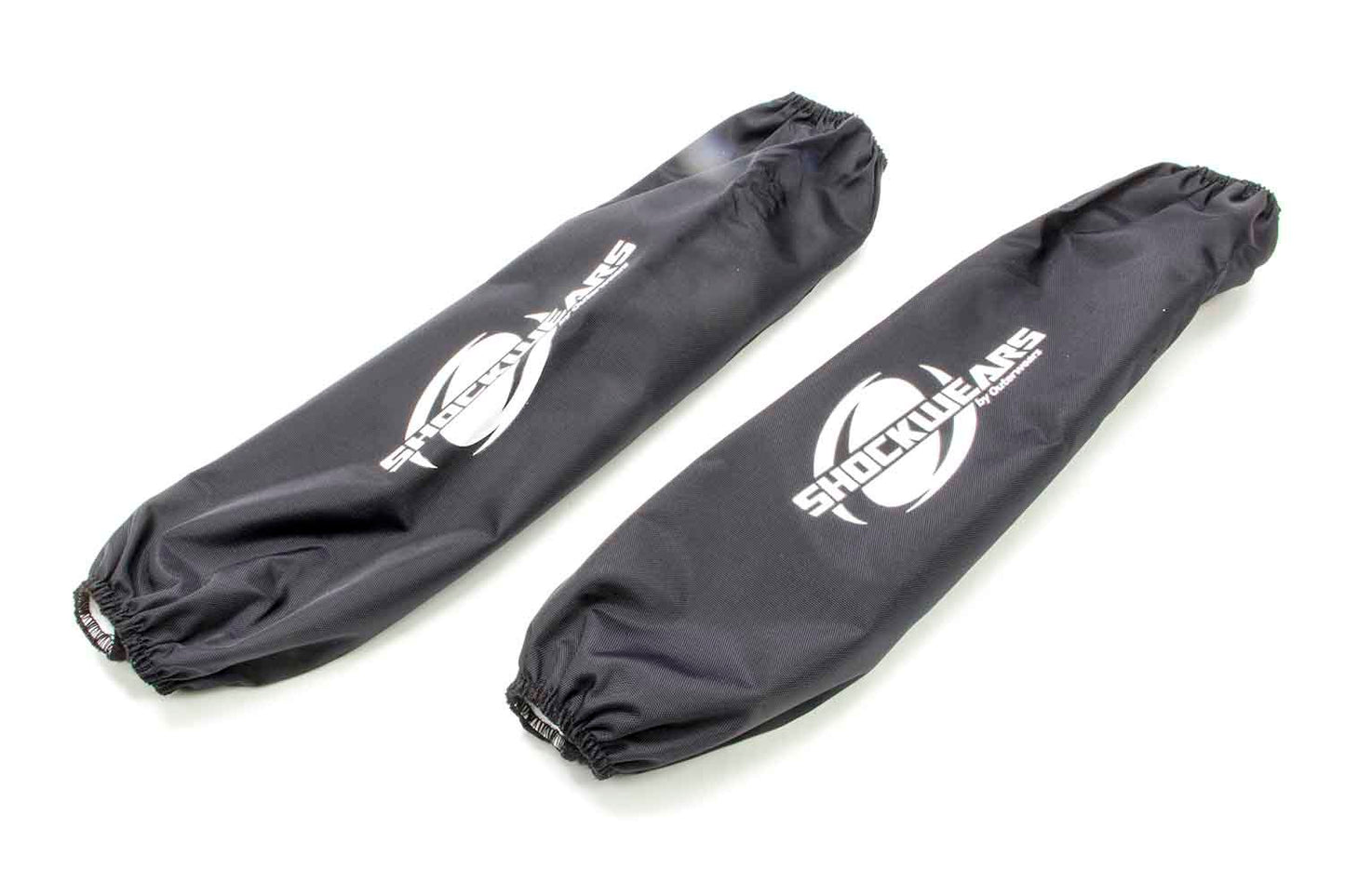Shock Cover - Shockwears - 14 in Long - 3.500 in OD - Elastic Ends - Hook and Loop Closure - Polyester - Black - Pair