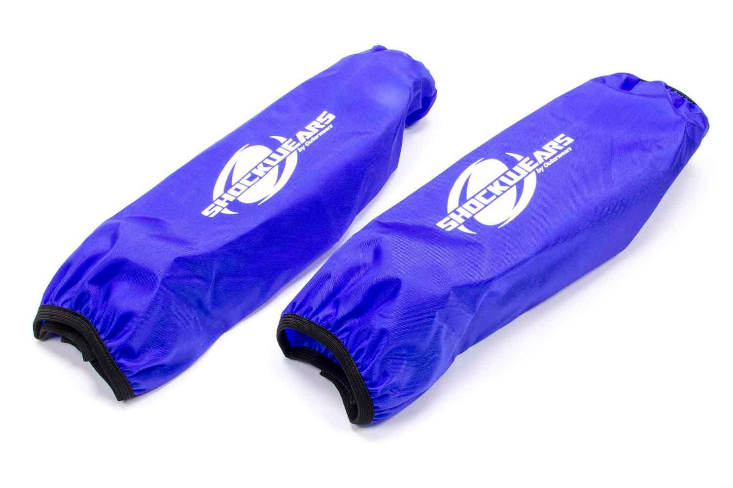 Shock Cover - Shockwears - 13 in Long - 5.000 in OD - Elastic Ends - Hook and Loop Closure - Polyester - Blue - Pair