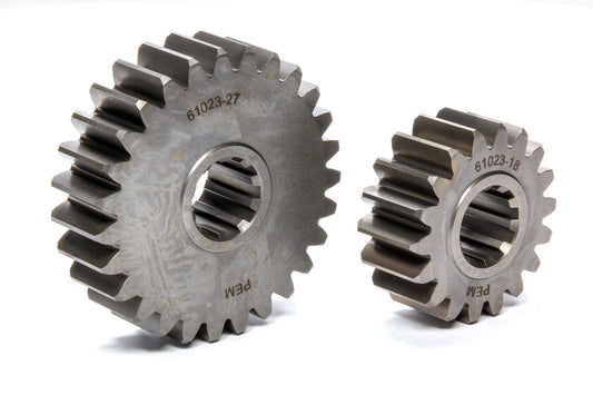 Quick Change Gear Set - Standard - Set 23 - 10 Spline - 4.11 Ratio 6.16 / 2.74 - 4.86 Ratio 7.29 / 3.24 - Steel - Each