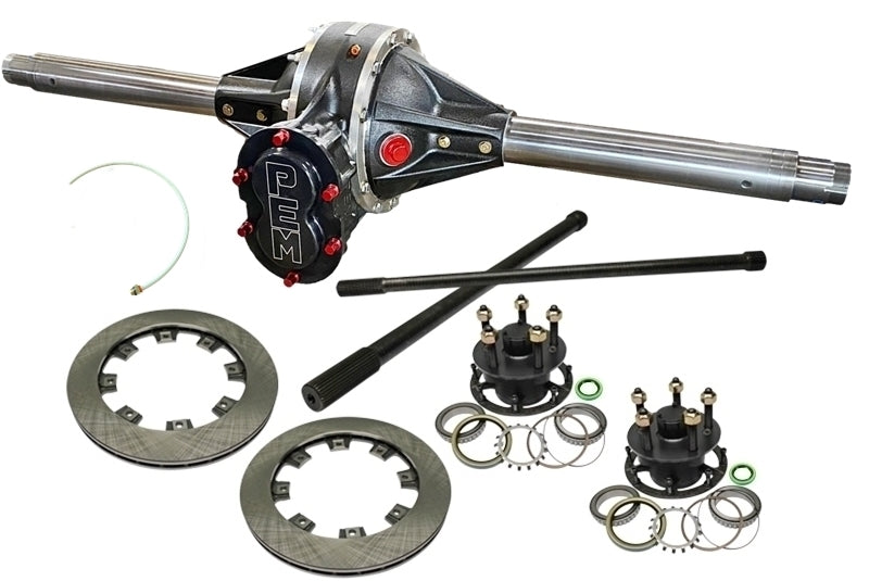 Rear Axle Assembly - Max - Centered Pinion - 10 in Ring Gear - 4.86 Ratio Standard - Hubs / Rotors - 60 in Wide - Black Thermal Coating - Kit