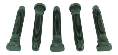 Wheel Stud - 5/8-11 in Thread - 3.75 in Long - Press-In - Steel - Black Oxide - Set of 5