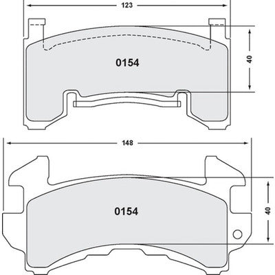 Brake Pads - Front - 13 Compound - All Temperatures - Various GM Applications - Set of 4