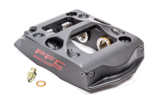 Brake Caliper - ZR24 - Passenger Side - Leading - 4 Piston - Aluminum - Black Anodized - 12.716 in OD x 1.250 in Thick Rotor - 4.75 in Radial Mount - Each