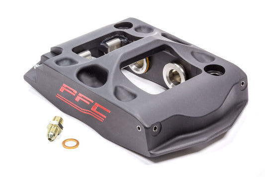 Brake Caliper - ZR24 - Driver Side - Trailing - 4 Piston - Aluminum - Black Anodized - 12.716 in OD x 1.250 in Thick Rotor - 4.75 in Radial Mount - Each