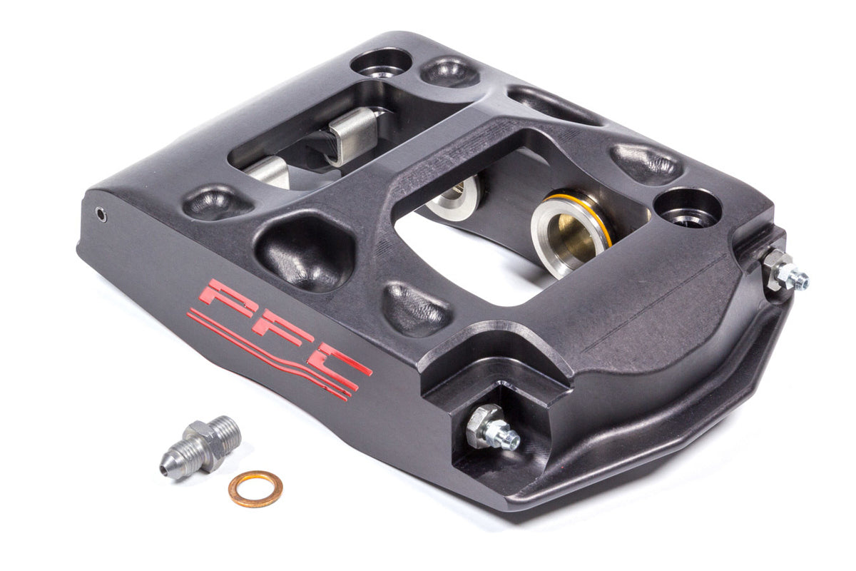 Brake Caliper - ZR24 - Passenger Side - Trailing - 4 Piston - Aluminum - Black Anodized - 12.716 in OD x 1.250 in Thick Rotor - 4.75 in Radial Mount - Each