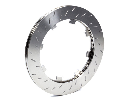 Brake Rotor - V3 - Passenger Side - Slotted - 11.750 in OD - 0.810 in Thick - Snap Ring Attachment - Steel - Natural - Each