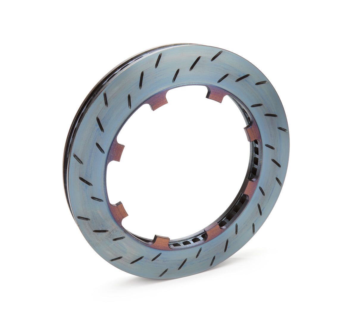 Brake Rotor - V3 - Driver Side - Slotted - 11.750 in OD - 0.810 in Thick - Snap Ring Attachment - Dyno Bedded - Steel - Natural - Each