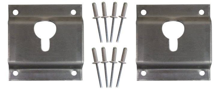 Key Punch Bracket - Rivets Included - Steel - Natural - Universal - Kit